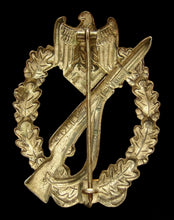Lade das Bild in den Galerie-Viewer, Infanterie Sturmabzeichen von Franke & Co. Hollow. in Silber,Buntmetall Hervorragender Zustand. Ein Abzeichen mit fast vollständig erhaltener Versilberung.