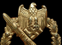 Lade das Bild in den Galerie-Viewer, Infanterie Sturmabzeichen von Franke & Co. Hollow. in Silber,Buntmetall Hervorragender Zustand. Ein Abzeichen mit fast vollständig erhaltener Versilberung.